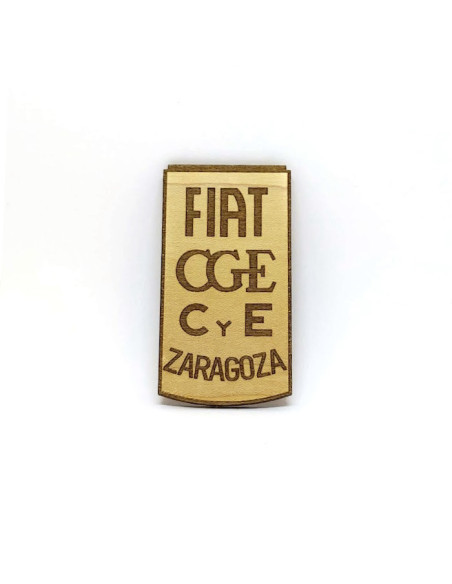 Imán placa fiat tranvía PCC de Madrid