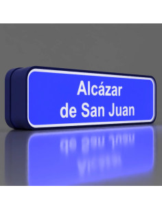 Letrero de Alcázar de San Juan