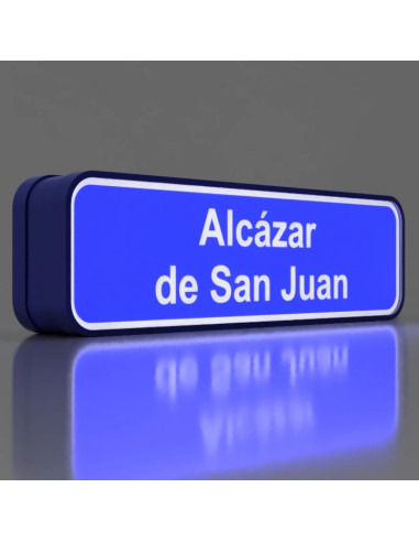 Letrero de Alcázar de San Juan