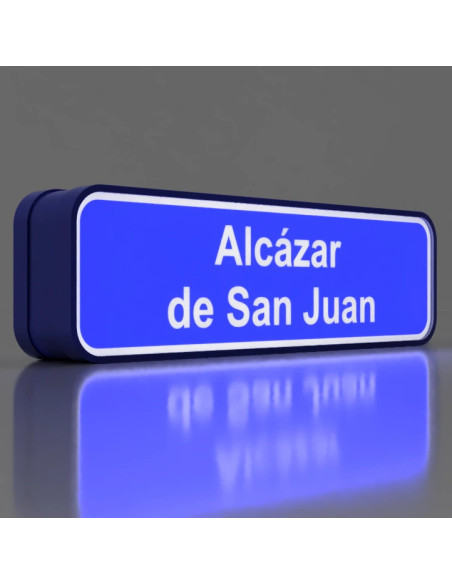 Letrero de Alcázar de San Juan