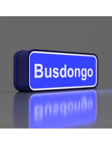 Letrero de Busdongo