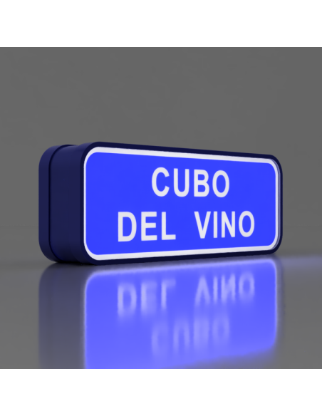 Letrero de Cubo del Vino