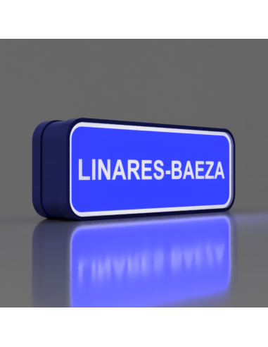 Letrero de Linares Baeza