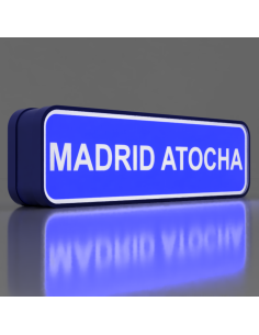 Letrero de Madrid Atocha