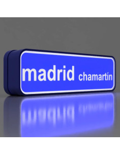 Letrero de Madrid Chamartín