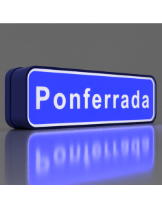 Letrero de Ponferrada