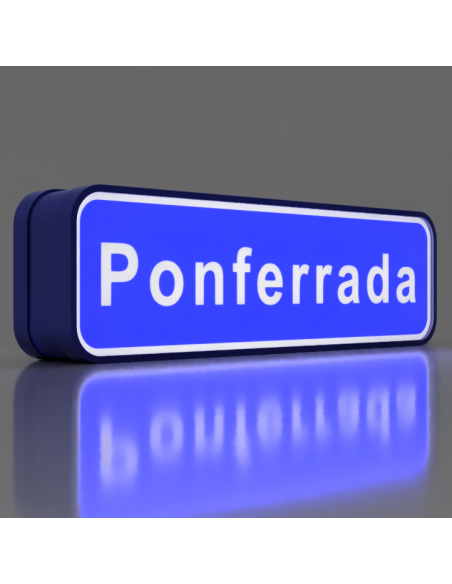 Letrero de Ponferrada