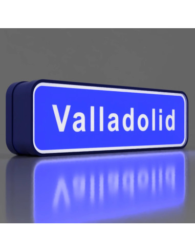 Letrero de Valladolid