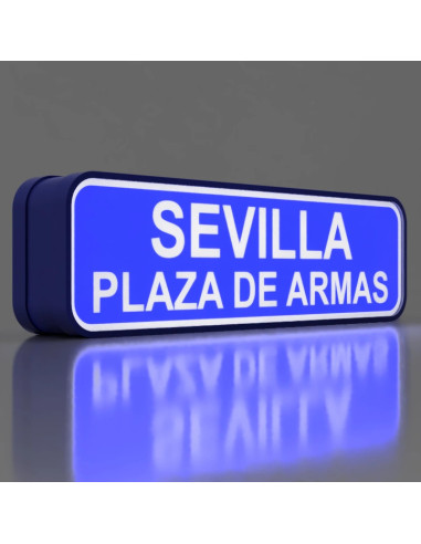 Letrero de Sevilla Plaza de Armas