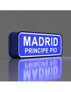 Letrero de Madrid Príncipe Pio