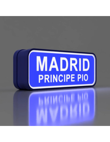 Letrero de Madrid Príncipe Pio