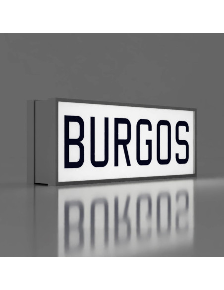 Letrero de Burgos