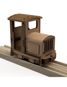 Locomotora Gmeinder con techo