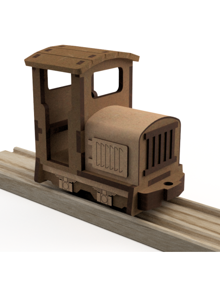 Locomotora Gmeinder con techo